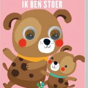 Kijk eens! Ik ben stoer. Hond met bewegende ogen, onb.uitv.