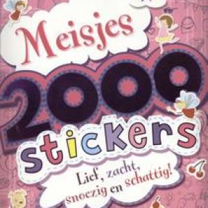 2000 stickers voor meisjes. Paperback
