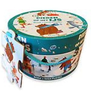 Dieren op het ijs – boek + giga puzzel. onb.uitv.