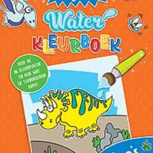 Waterkleurboek Dino’s en andere figuren. Paperback